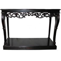Casa Padrino Designer Konsolentisch Schwarz - Antik Stil- Barock Möbel