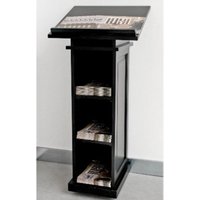 Casa Padrino Rednerpult / Stehpult / Messe Pult Schwarz - Hotel, Cafe, Restaurant, Ladeneinrichtung, Shop Einrichtung, Messe Einrichtung Steh Tisch