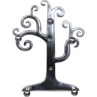 Casa Padrino Designer Wandschlüssel und Halsketten Halter aus Aluminium, Höhe 29 cm, Breite 24 cm - Schlüsselhalter Wandschlüsselanhänger