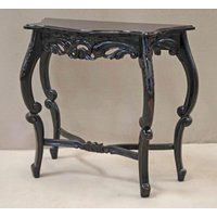 Casa Padrino Barock Konsolentisch Antik Stil Schwarz - Shabby Chic - Medium Size