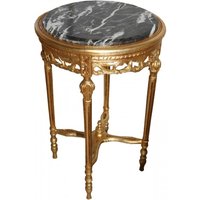 Barock Beistelltisch Rund Gold ModY16 73 x 47 cm Antik Stil