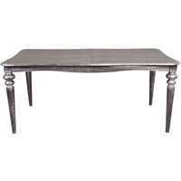Casa Padrino Barock Esstisch Silber Anthrazit ausziehbar 180 - 230 cm - Tisch