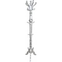 Casa Padrino Barock Garderoben Ständer Silber - Barock Möbel