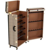 Casa Padrino Luxus Schuh Schrank im Vintage Koffer Design - Kommode - Art Deco Barock Jugendstil Kofferschrank - Luxus Hotel Einrichtung