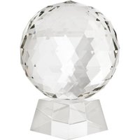 Casa Padrino Luxus Kristall Kugel auf Glas Ständer - Casa Padrino Luxus Collection