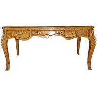Casa Padrino Luxus Barock Schreibtisch Vogelaugen Ahorn Sekretär - Antik Stil