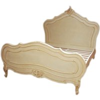 Barock Bett Maison Paris Antik Creme 180 x 200 cm aus der Luxus Kollektion von Casa Padrino