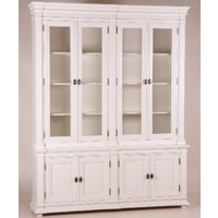 Casa Padrino Shabby Chic Landhaus Stil Schrank Buffetschrank 4-türig Antikstil WeiØ - Schrank Esszimmer