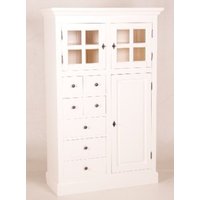 Casa Padrino Shabby Chic Landhaus Stil Schrank Buffetschrank WeiØ mit vielen Schubladen - Schrank Esszimmer