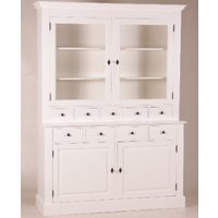 Casa Padrino Shabby Chic Landhaus Stil Schrank Buffetschrank WeiØ B 155 x H 208 cm - Schrank Esszimmer