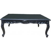 Casa Padrino Barock Couchtisch Schwarz 120 x 80 cm - Mod2