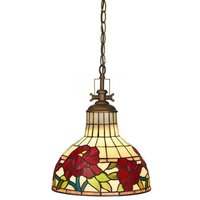 Casa Padrino Tiffany Vintage Hängeleuchte Industrie Leuchte Lampe - Industrial Design - Küchenleuchte