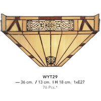 Casa Padrino Tiffany Wandleuchte Durchmsser 36 x 18 cm Wand Leuchte Lampe Wandlampe
