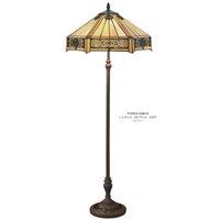 Casa Padrino Tiffany Stehleuchte Höhe 170 cm, Durchmesser 53 cm Leuchte Lampe