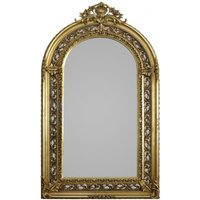 Casa Padrino Barock Spiegel Halbrund Gold 190 x 110 cm - Prunkvoll