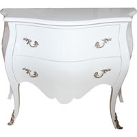 Casa Padrino Barock Kommode 100 cm Weià Hochglanz - Möbel