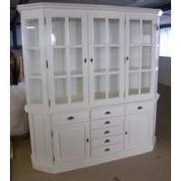 Casa Padrino Shabby Chic Landhaus Stil Schrank Buffetschrank 200cm ModF6 - Schrank Esszimmer