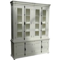 Casa Padrino Shabby Chic Landhaus Stil Schrank Buffetschrank 190cm ModF9 - Schrank Esszimmer