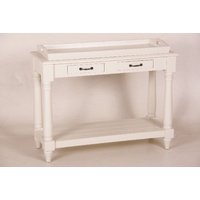 Casa Padrino Landhaus Stil Konsolen Tisch mit abnehmbaren Tablett weià - Shabby Chic Möbel