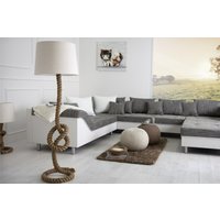 Casa Padrino Designer Stehleuchte Marine Tauseil - Seil Stehlampe - Studioleuchte