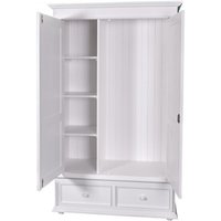 Casa Padrino Landhaus Stil Kleiderschrank Weià - Kleider Schrank Shabby H 206 cm B 127 cm T 61 cm