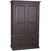 Casa Padrino Landhaus Stil Kleiderschrank - Kleider Schrank Shabby H 197 cm B 120 cm T 59 cm