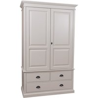Casa Padrino Landhaus Stil Kleiderschrank - Kleider Schrank Shabby H 197 cm B 120 cm T 59 cm