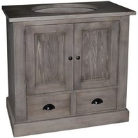 Casa Padrino Landhaus Stil Waschschrank Waschtisch inkl 1 Waschbecken - Bad Schrank