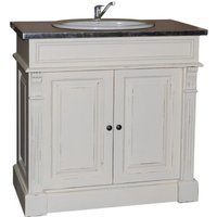 Casa Padrino Landhaus Stil Waschschrank Waschtisch inkl 1 Waschbecken Venice - Bad Schrank