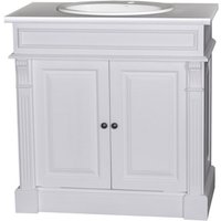 Casa Padrino Landhaus Stil Waschschrank Waschtisch inkl 1 Waschbecken Venice - Bad Schrank