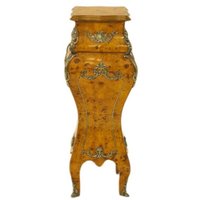 Casa Padrino Barock Säule Wurzelholz Optik - Beistelltisch - Säule H 60 x B 25 x T 25 cm