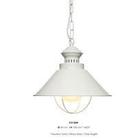 Casa Padrino Hängeleuchte Deckenleuchte Weià Industrial Design 34 cm Durchmesser - Industrie Lampe Leuchte Industrieleuchte