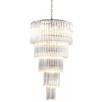 Casa Padrino Luxus Hängeleuchter Glas Kristall - Barock Restaurant - Hotel Lampe Leuchte - Hängeleuchte Art Deco