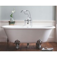 Casa Padrino Jugendstil Badewanne Naturstein freistehend 1700mm BBlan Weià - Freistehende Retro Antik Badewanne