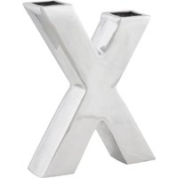Casa Padrino Designer Vase X Aluminium Poliert
