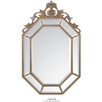 Casa Padrino Barock Wandspiegel Gold H 144 cm B 91 cm - Edel & Prunkvoll - Goldener Spiegel