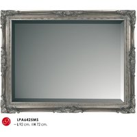 Casa Padrino Barock Wandspiegel Silber H 92 cm B 72 cm - Edel & Prunkvoll - Spiegel Silberfarben