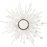 Casa Padrino Luxus Designer Wandspiegel Sunshine Gold B 155 x H 155 cm - Luxury Hotel Collection