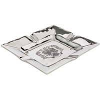 Casa Padrino Luxus Aschenbecher vernickelt 19 x 16 cm