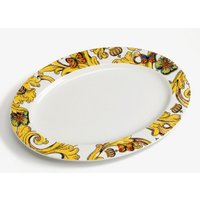 Harald Glööckler Porzellan Platte oval 35 x 25 cm Barock Dekoration Pompöös