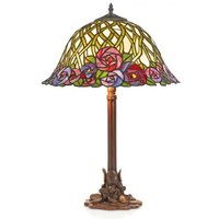 Casa Padrino Tiffany Tischleuchte Hockerleuchte Durchmesser 40 cm ModX3a - Leuchte Lampe