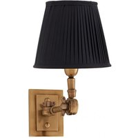 Casa Padrino Luxus 1er Wandleuchte Schwarz / Antik Stil Messing - Leuchte - Luxury Collection