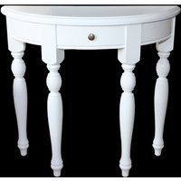 Casa Padrino Shabby Chic Konsolentisch Weiss B 82cm, H 75cm - Konsole Tisch Beistelltisch Landhaus Stil