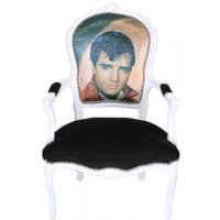 Casa Padrino Barock Salon Stuhl Elvis Presley - Barock Antik Stil Möbel