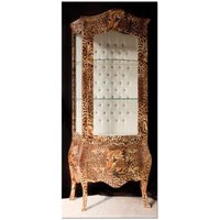Casa Padrino Barock Vitrine Leopard - Möbel Leo Optik