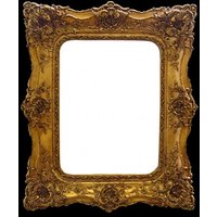 Casa Padrino Barock Wandspiegel Gold mit Doppelrahmen - 120 x 105 cm - Edel & Prunkvoll