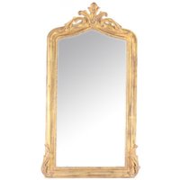 Casa Padrino Luxus Barock Wandspiegel Gold 150 x 75 cm - Massiv und Schwer - Goldener Spiegel