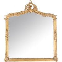 Casa Padrino Barock Wandspiegel Antik Gold - Italienischer Antik Stil - 115 x 100 cm - Edel & Prunkvoll