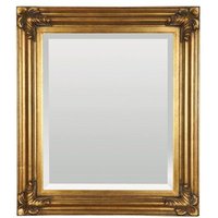 Casa Padrino Barock Wandspiegel Gold H 79 cm, B 69 cm - Edel & Prunkvoll