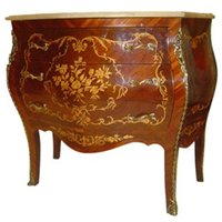 Casa Padrino Barock Kommode mit Marmorplatte Mahagoni Braun mit goldenen Metallapplikationen 87 cm - Hotel Collection